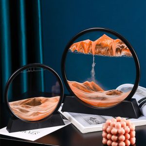 Кръгла стъклена 3D пясъчна картина 10 инча
