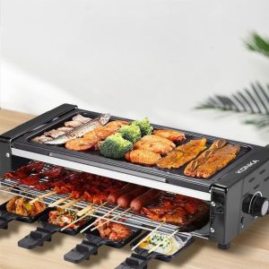 Електрическа скара на 3 нива, Регулируем термостат 1500W