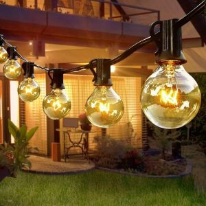 LED соларни лампички с 20 крушки и соларен панел