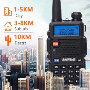 Baofeng UV-5RH – Двубандова Радиостанция с Висока Мощност и Ясна Комуникация