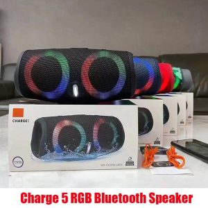 Високоговорител JBL CHARGE 5 с подсветка и Bluetooth