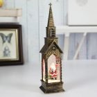 Вълшебна коледна кула с LED светлини и падащи снежинки